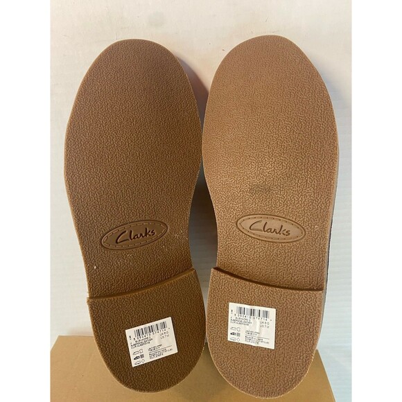 NEW Clarks Men's Bushacre 2 Chukka Ankle Boots Aubergine Leather Size 7 M Macy’s - Picture 10 of 11